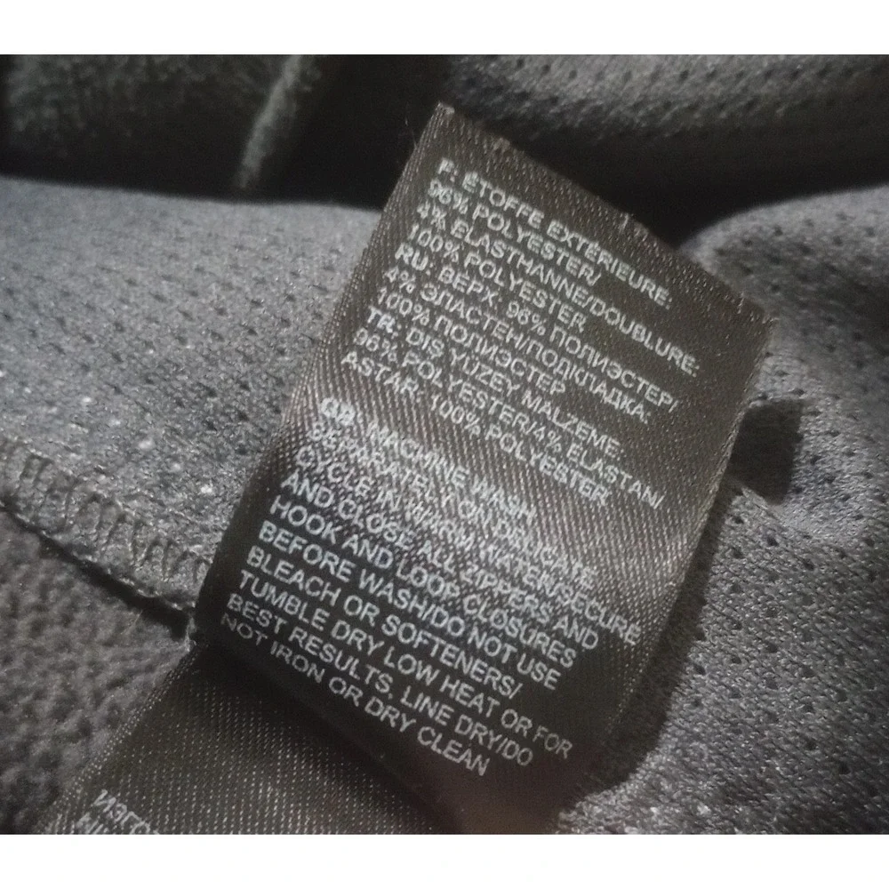 The North Face Mens Gray Black Colorblock Softshell Fleece Lined Jacket Small